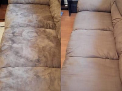 cleaning furniture before and after