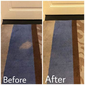 Bleach Spot Repair Before and After